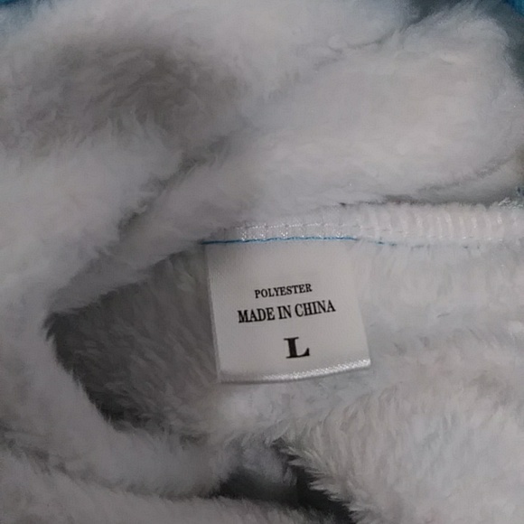 LovinPet Blue Floral Print Dog Pajamas With Hood Size L *NWT* - Picture 9 of 9